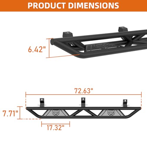 Estribos laterales para Jeep Wrangler JL 2018-2025 miniatura 6