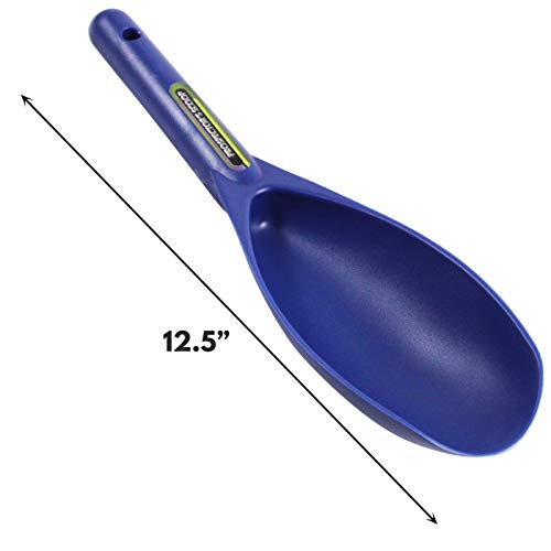 Image of SE Blue Prospector's Scoop - 12.5 inch Heavy-Duty Plastic Tool for Metal Detecting, Gold Panning, Treasure Hunting, and Gardening