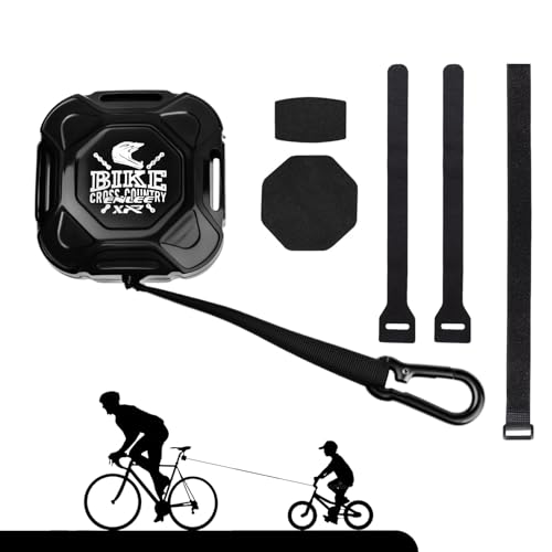Wiseten Cuerda de remolque para bicicleta para niños y adultos, 2,5 m, retráctil automática, para padres y niños, carga de tracción de hasta 120 kg, cuerda de tracción para bicicleta de montaña