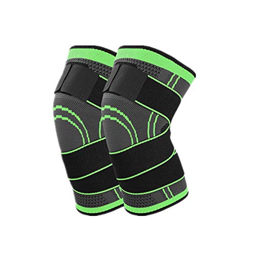 Rodilleras Baloncesto Rodillera Knee Active Plus Los Corredores de Soporte de Rodilla FLX Soporte de Rodilla Corriendo Soporte de Rodilla Green,Medium