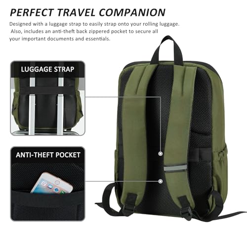Image of Travel Laptop Backpack with USB Charging Port+Anti-Theft[Water Resistant] College School Bookbag Fits 16 Inch Laptop