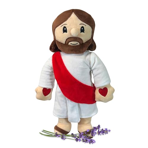 Jesus - Microwavable & Weighted Plush Stuffed Animal - Heated Plushie for Warmth - Cute, Soft, Cozy Toy for Adults & Children (Boys, Girls, & Toddlers) by Warm Pals