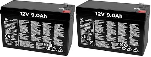 Batterie 12v 9ah Atlantis VRLA hermétique A03-BAT12-9.0A connecteur F2 onduleur et alarme x2