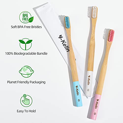 Y-Kelin-Bamboo-V-Shaped-Orthodontic-ToothbrushEco-Friendly-Bamboo-Toothbrush3Pcs-Soft-Bristle-Toothbrush-Pink-Soft