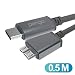 Produktbild PENGO USB-C auf USB Micro-B 3.0 Kabel, Typ-C auf USB 3.1 Micro-B, USB-C Externe Festplatten Kabel fur Seagate, Lacie, WD HDD und Mehr. Aluminium (0,5m)