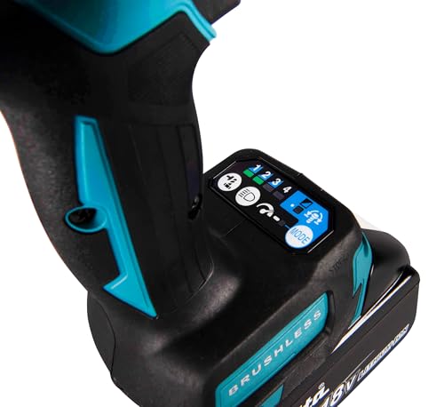 Makita DTW300TJX7 Akku-Schlagschrauber 18V inkl. Schnellladegerät DC18RC und 2x Akkus BL1850B 5,0 Ah + 14-tlg. Schlagnuss-Set (E-16586) im MAKPAC Gr. 2