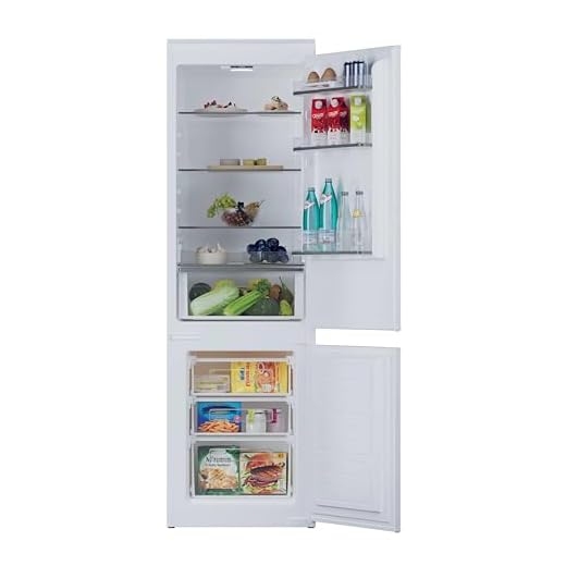 Hoover H-Fridge 300 Integrated Fridge Freezer, E Rated, Static Cooling, 250L Total Capacity, White, 54x54.5x177 cm - HOBBML18EK