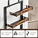 8 Tier Over The Door Pantry Organizer, 2 IN 1 Wall Mount or Metal Hanging Spice Rack for Pantry Organizers and Storage, Seasoning Shelves，Adjustable Basket with Hooks for Kitchen Cabinet and Closet