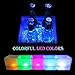 LED Ice Bucket Volwco Color Changing LED Cooler Bucket Double Layer Square Bar Beer Ice Bucket Champagne Wine Drinks Beer Bucket For KTV Party Bar Home Wedding - 3.5 L / 118 Oz