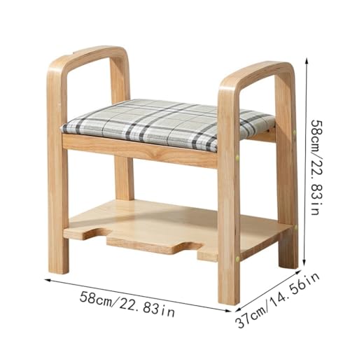 Armoire de rangement multicouche et tabouret à langer pour sécuriser l'assise - 4