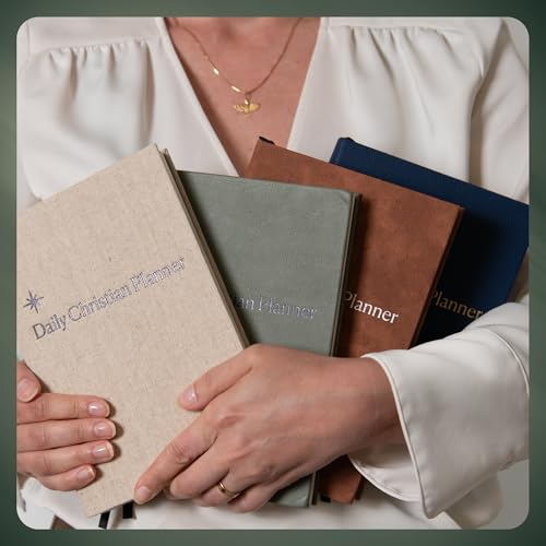 Christian Journal Co Daily Christian Planner - 6 Month | Cotton Hardback Goal Setter, Faith Planner & Devotional Prayer Journal | Align Your Personal & Religious Goals | Great Gift For Men & Women - Image 5