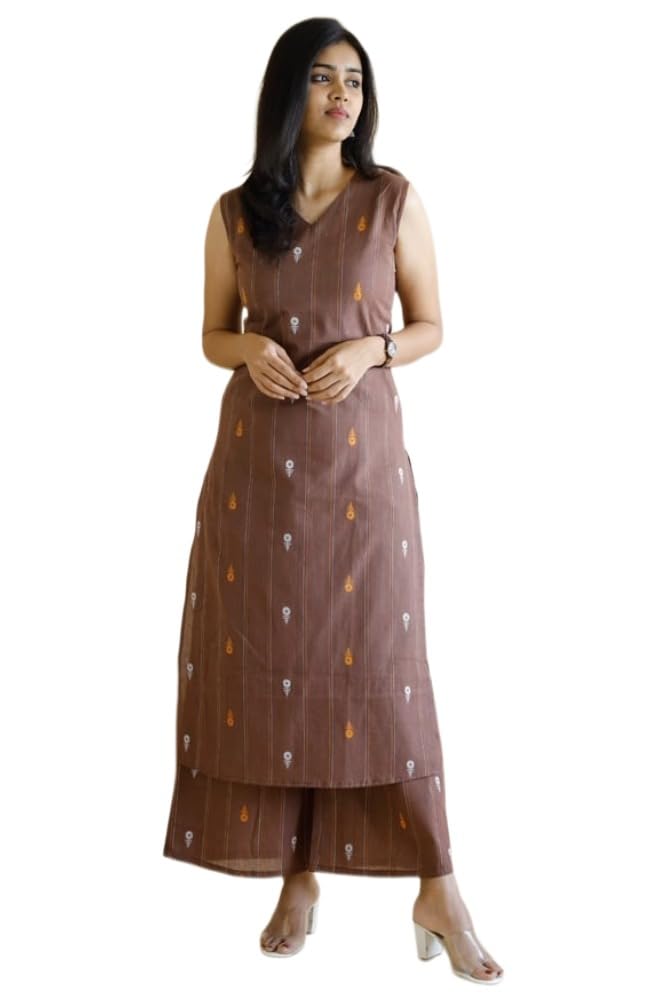 anni designer Women’s Viscose Straight Printed Kurta with Palazzo Co-Ord Set | Two Piece Ethnic Kurta Set for Women | Sleeveless Straight Kurti with Palazzo Bottom | Indian Dress-picture-16