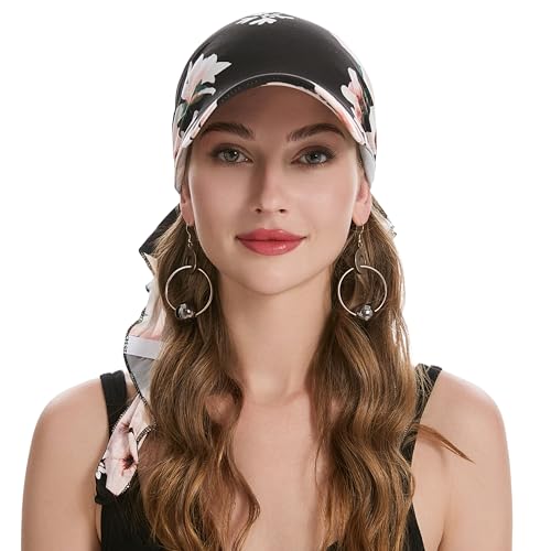 ZLYC Chemo Headwear for Women Brim Visor Head Scarf Pre Tied Headwraps Lightweight Skull Cap2
