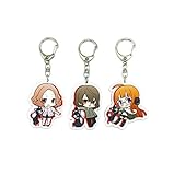 EBTY DREAMS Inc. - Set of 3 Persona 5 Acrylic Keychain Futaba Sakura, Gorou Akechi, Haru Okumura v1