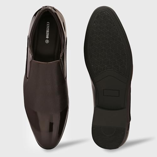 Image of Centrino Mens Slip-on Shoes | Slip On Cushioned Insole Formal Shoe |Premium Craftsmanship & Durable Build |Classic, Timeless Durable Formal Shoes with a Smart and Sleek Upper, Crafted Material (9754)