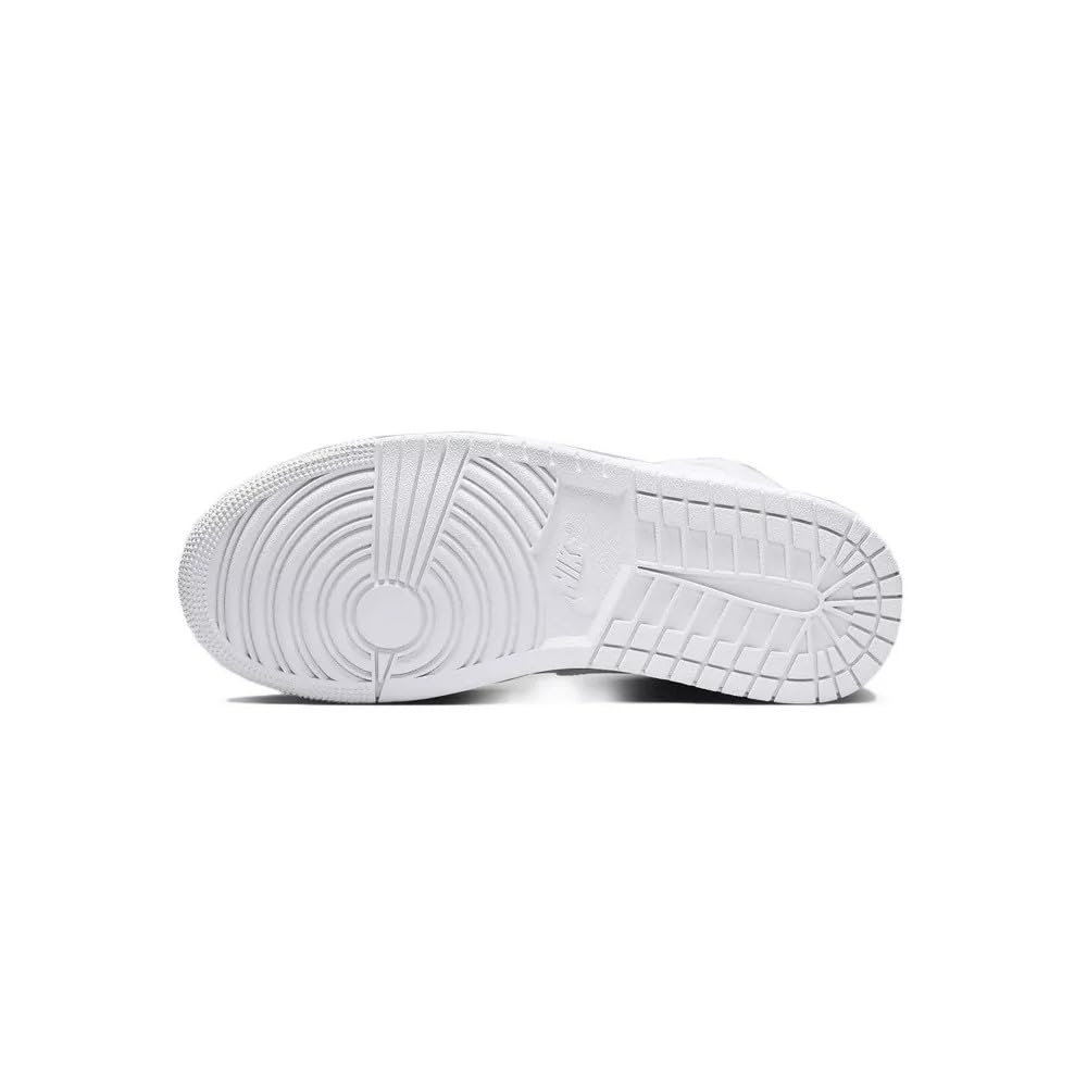 NIKE Wmns Air Jordan 1 Mid, Sneaker Mujer, White/White-White, 42 EU
