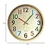 TOHOOYO Wall Clock, 12 Inch Easy to Read Silent Non-Ticking Colorful Battery Operated Clock,for Bedroom,Living Room,Kitchen,Office,School Classroom (Yellow)