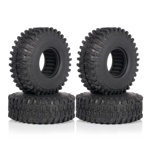 RC�J�[�̃^�C���ƃz�C�[�� Compatible With SCX10 For Element For Enduro TRX4 For Gamde 1.9 �N���[���[�^�C�� 120 �~�����[�g���t�H�[���C���T�[�g�t�� 1/10 RC ���b�N�N���[�����O�z�C