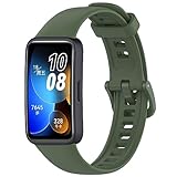 CZhkg Bracelet de Montre pour Huawei Band 8 Strap, Sport Silicone Bracelets Montre Armband Bande Remplacement Strap avec fermoir Sangle Watchband pour Huawei Band 8 Watch Accessoires (vert) CZhkg Bracelet de Montre pour Huawei Band 8 Strap, Sport Silicone Bracelets Montre Armband Bande Remplacement Strap avec fermoir Sangle Watchband pour Huawei Band 8 Watch Accessoires (vert)