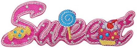 Sweet Word with Candy Embroidered Iron on Patch image 5