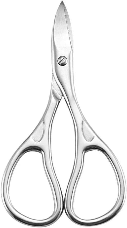 Professional Manicure Scissors Stainless Steel Cuticle Precision Beauty Grooming for Nail Facial Hair Eyebrow Eyelash Nose Hair,2