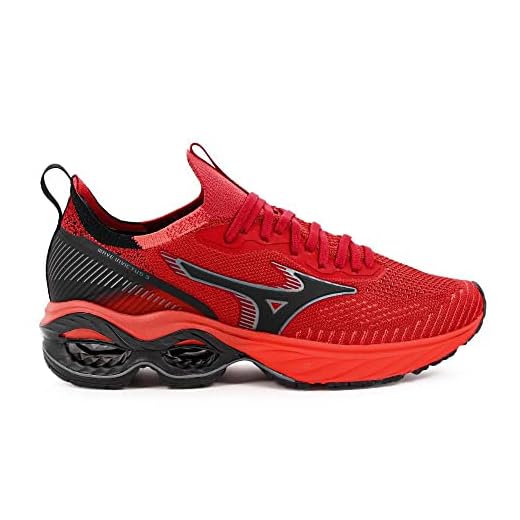 Mizuno Miz.wave Invictus 3, Tênis Masculino, Vermelho (Red), 39
