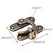 Biaungdo 5pcs Retro Vintage Style Swing Bag Clasp Closure Lock Latch for Furniture Wooden Box Jewelry Case Bronze Tone