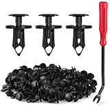 UNIGT 100 Pcs Fastener Rivets Replacement for 2007-2019 Jeep Wrangler JK JL & Unlimited Grill Grille Retainer Body Clips