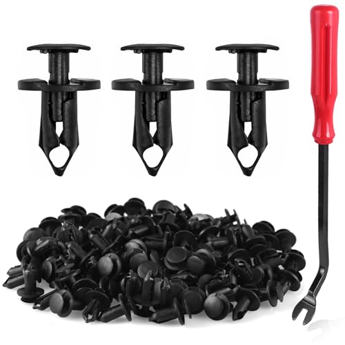 UNIGT 120 pcs Grill Push Pins Fastener Rivets 6503598 Compatible with GM 21030249 2007-2020 Jeep Wrangler JK JL & Unlimited Ford N807389S Grille Bumper Body Plastic Retainer Clips