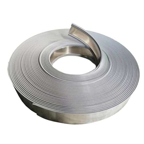 VortriDino Channel Letter Coil Aluminum Coil Strips Trim Cap Proflie 80mm(3.1) x 33.3m(109ft) Roll Silver Gold Aluminum Return Coil Trim cap With Folded Edge for Channel Letter (Silver-Mirror)