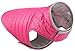 VEDEM Pet Reversible Dog Cold Weather Quilted Coat Winter Puffer Vest Down Jacket for Small Medium and Large Dogs (Pink/Grey, XX-Large)