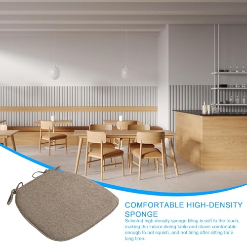 Cojín para silla de comedor en forma de U de tela lavable a máquina 7