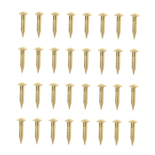 ERINGOGO 285 piezas Clavos de Cobre Redondos para Muebles y Carpintería Material de Cobre Puro para Uso en el Hogar Resistente y Fácil de Manejar para Manualidades y Decoraciones miniatura 1