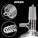 QWORK 500ml Filtering Buchner Funnel Medium Frit (G1) Lab Glassware with Standard 24/40 Joint and Vacuum Serrated Tubulation, 94mm I.D
