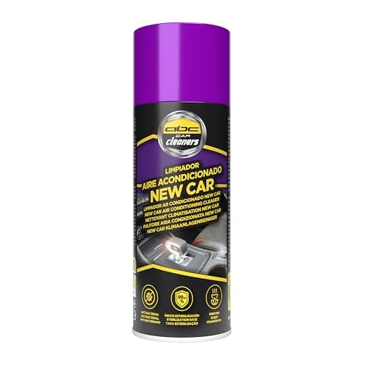Abc Car Cleaners Limpiador del Sistema de Aire Acondicionado del Coche Aroma New Car. Antibacterial con un índice de esterilización del 99%. Aroma fresco, agradable y duradero para el verano.