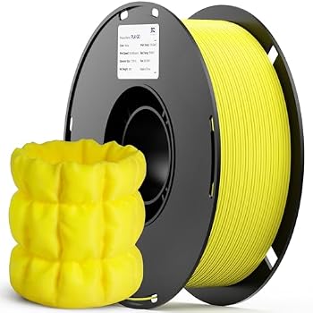 BIQU PLA GO 3D Printer Filament 1.75mm 1KG(2.2lbs) Spool (Yellow)