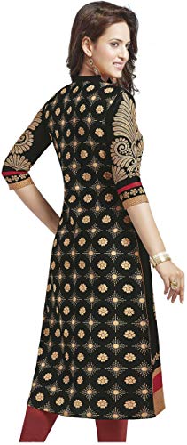 Image of Jevi Prints Cotton Printed Kurti for Women - Stylish Kalamkari Jaipuri Kurta for Festive & Casual Wear