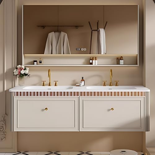 TIZAZO 72IN Modern Bathroom Vanity Set - Double Bathroom Vanity