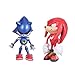 Max Fun Set of 6pcs Sonic The Hedgehog Action Figures, 5-7cm Tall Cake Toppers- Classic Sonic, Amy, Super Sonic, Tails, Metal Sonic, and Knuckles