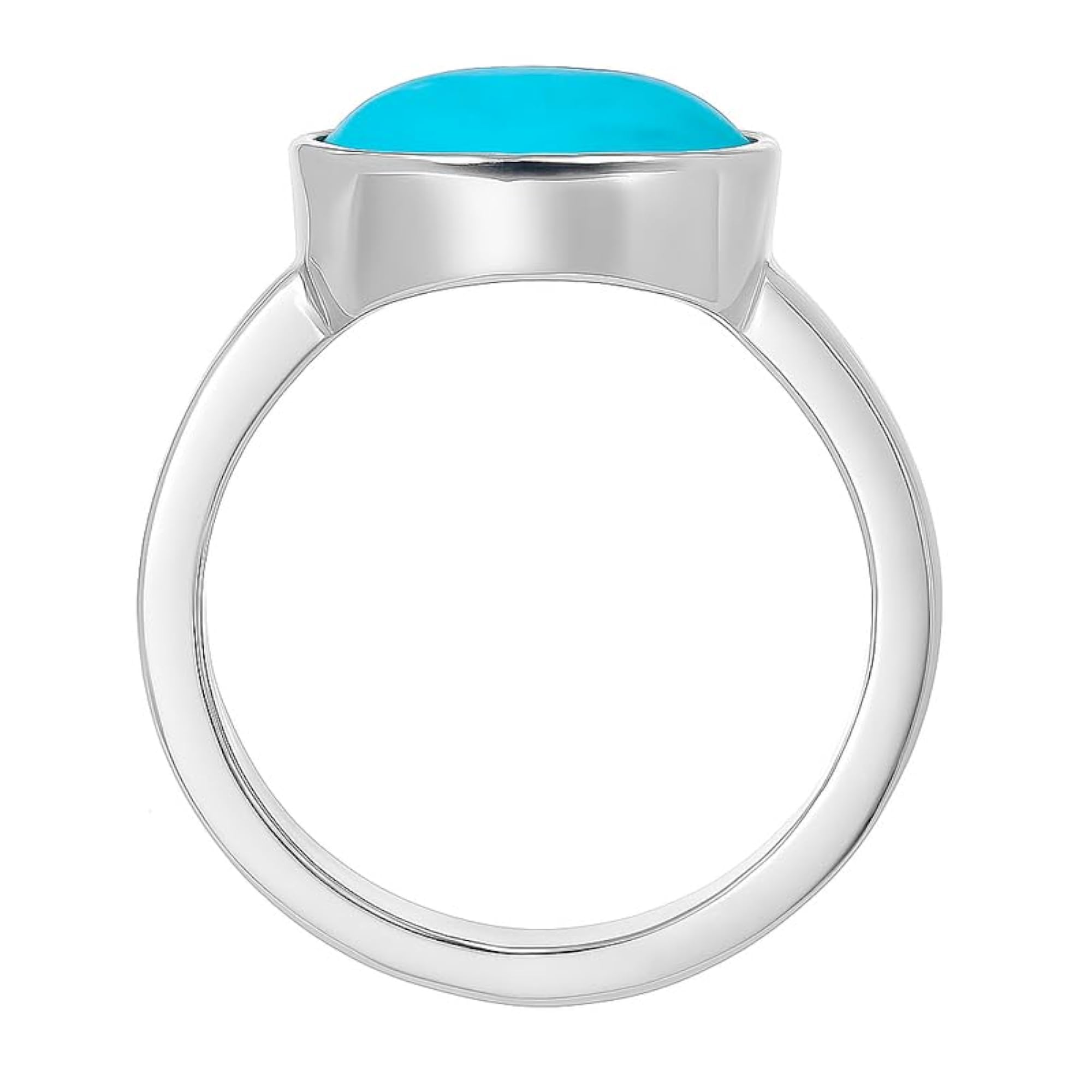 Women's Handcrafted Panchdhatu Turquoise Adjustable Ring, 14.75 Ct