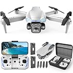 1080P HD Foldable Drone with Camera for Adults & Kids, RC Quadcopter with One-Key Takeoff/Landing, Altitude Hold, Waypoint Flight, 360° Flip, 2 Batteries, Easy-to-Fly Toy for Boys and Girls