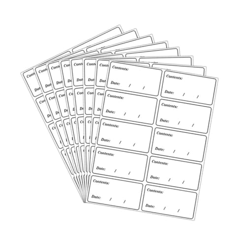 COOPHYA 400個 食品保存用防水自己粘着冷凍庫ラベル 食品日付記録に 剥がしやすく跡残らず 冷蔵庫整理用ザーステッカー