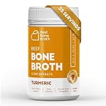 Beef Bone Broth Concentrate with Turmeric | Help Improve Joints, Skin, & Gut | Liquid Collagen Amino Acids | Keto, High Protein, Gluten Free | Made from Grass-Fed Beef - 35 Servings / 8.7 liters