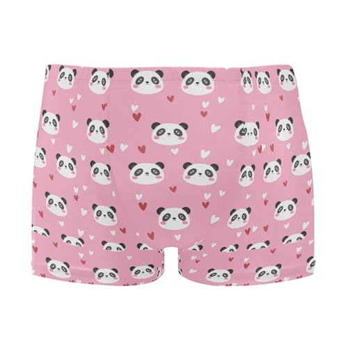 Cute Panda Mens Swim Trunk Swimwear Bathing Suit Swim Brief Square Leg Board Short S B0404199