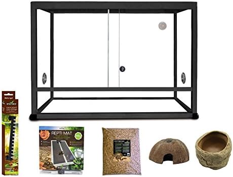 Reptiles Planet Elegance Terrarium Kit for Snakes Aluminium 45 x 30 x 30 cm Black