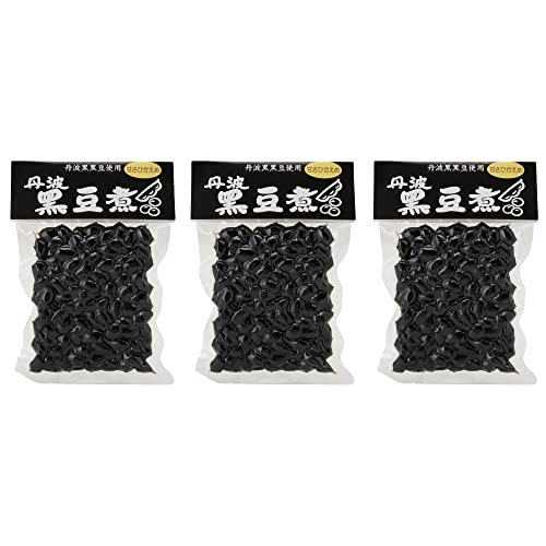 夜久野物産 丹波黒豆煮 360g【120g×3袋セット】甘さひかえめ ふっくら 柔らか もちもち 国産 丹波黒豆 煮豆 お弁当 食卓 お正月 おせち料理