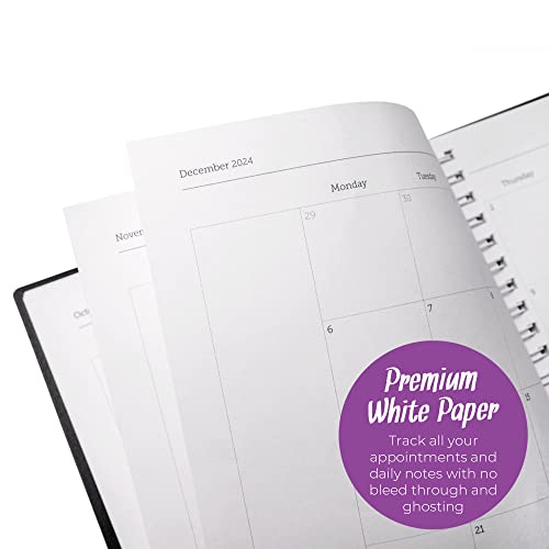 Walldeca 2023-2024 Academic Weekly Planner - Weekly & Monthly Planner, Jul 2023 - Dec 2024, Flexible Cover, Notes Pages, Twin-Wire Binding (2023 (8 X 6-Inches)) #TOP3