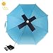 Produktbild KELUNIS 28W Außenstrand Sonnenkollektor, Regenschirmoberteil Solar Ladegerät 5V Dual-USB-Anschluss Schatz Aufladen Kompatibel Mit Die Meisten Ladegeräte