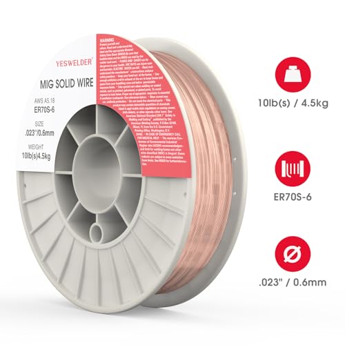 Image of YESWELDER ER70S-6 MIG Welding Wire, 0.023 in 10 Pounds ABS Strong Spool