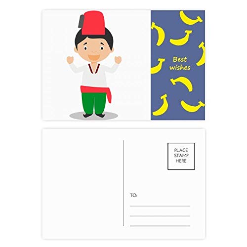 Cartes postales merci cartoon banana pour écrire vos vœux et égayer vos proches